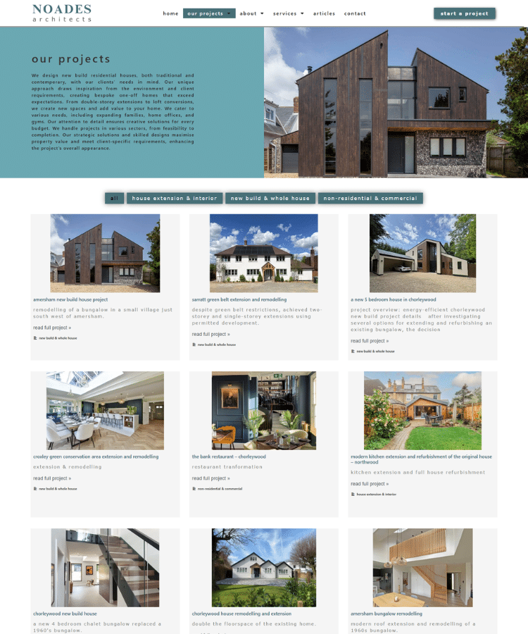 Noades - Projects