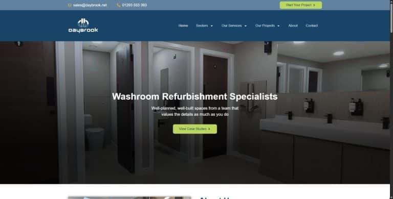 daybrook washroom home screenshot