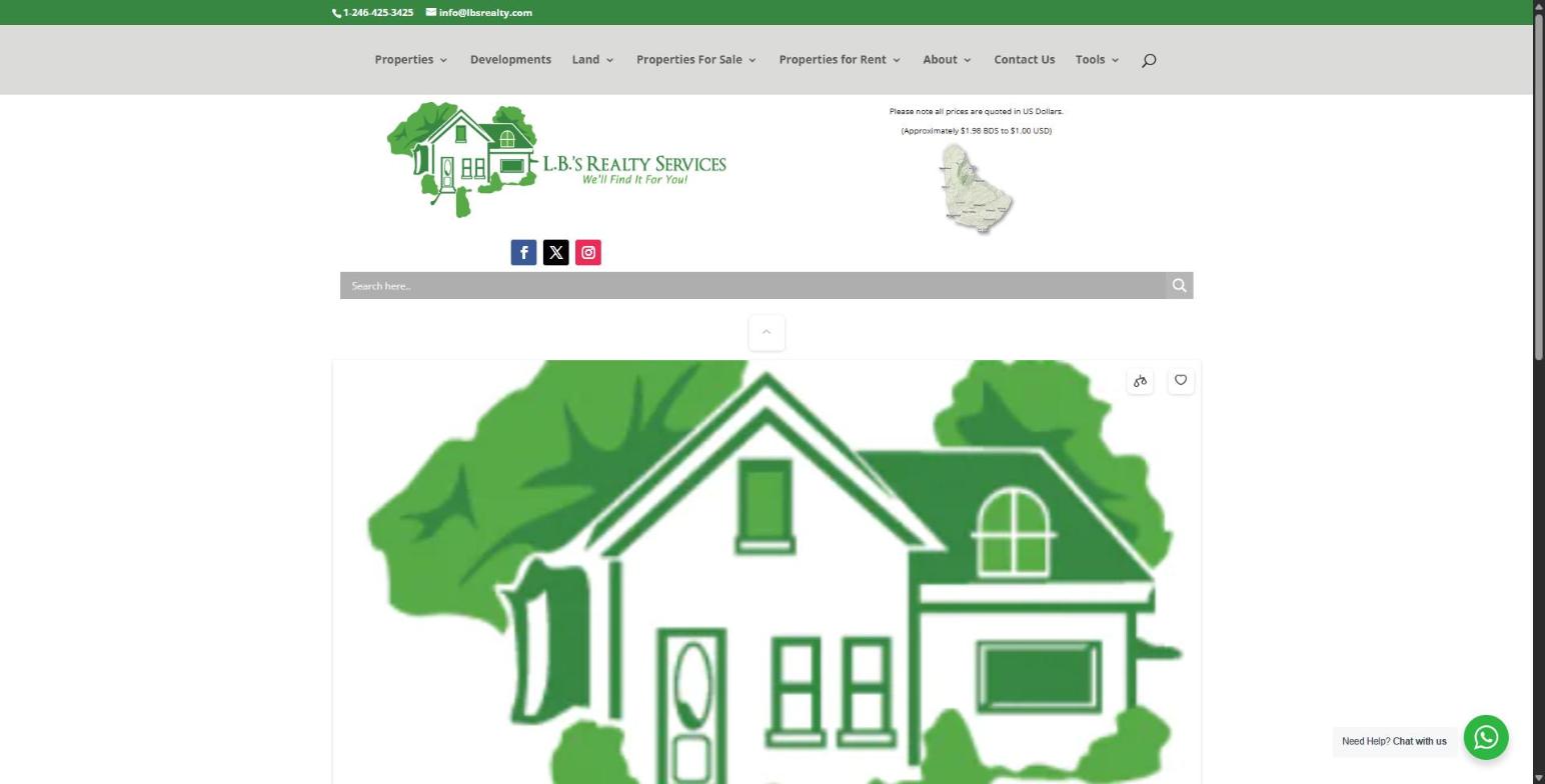 lb realty old website before screenshot